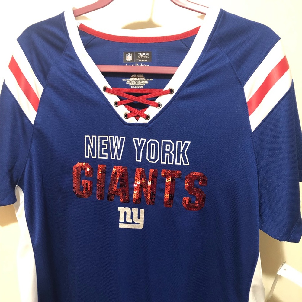 xxl womans fit ny giants jersey new with tags